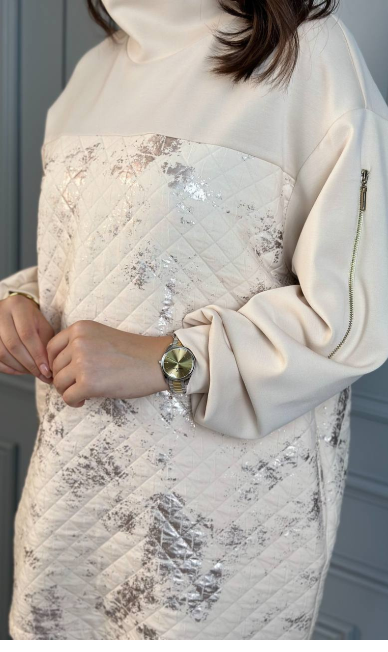 Quilted metallic Survêt