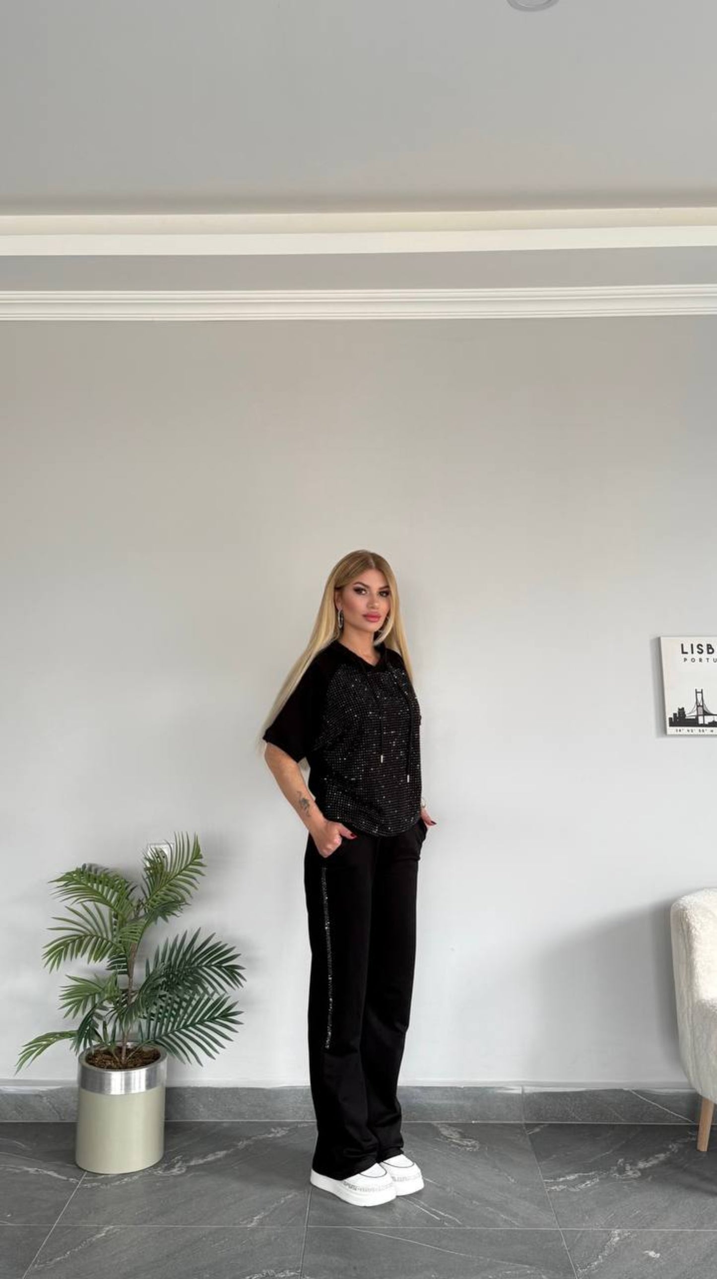 Black Studded survêt