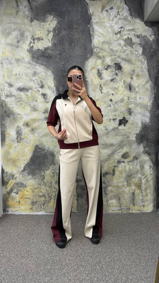 Zip-up 3 color survêt